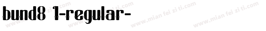 bund8 1-regular字体转换